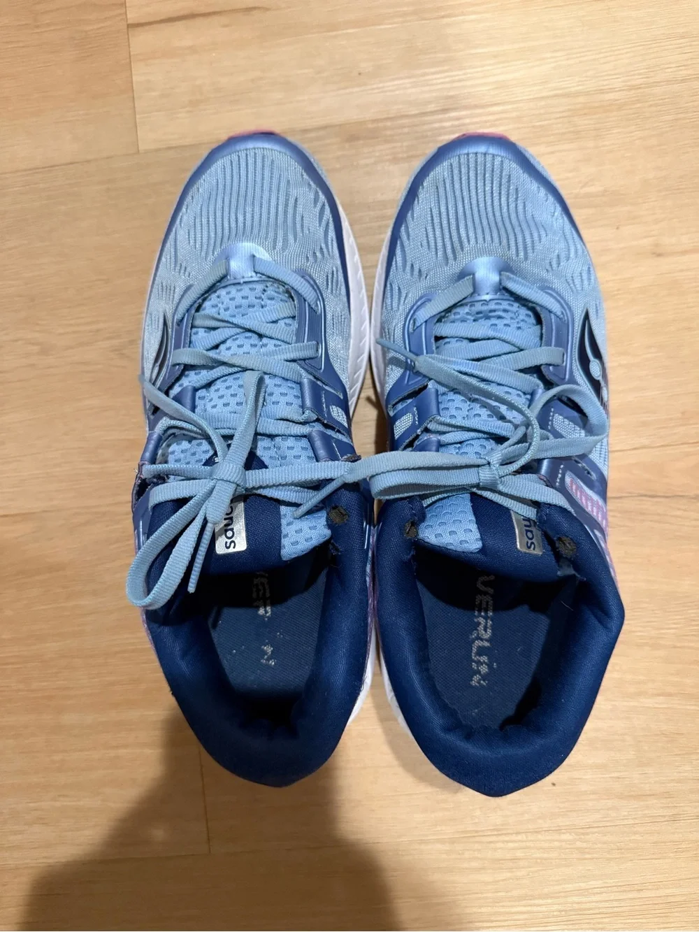 Saucony Ride ISO Women's Running Shoes Blue Purple Size 9.5